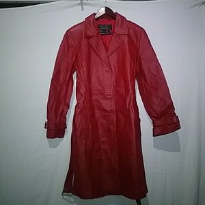 Terry Lewis classic luxuries red leather jacket